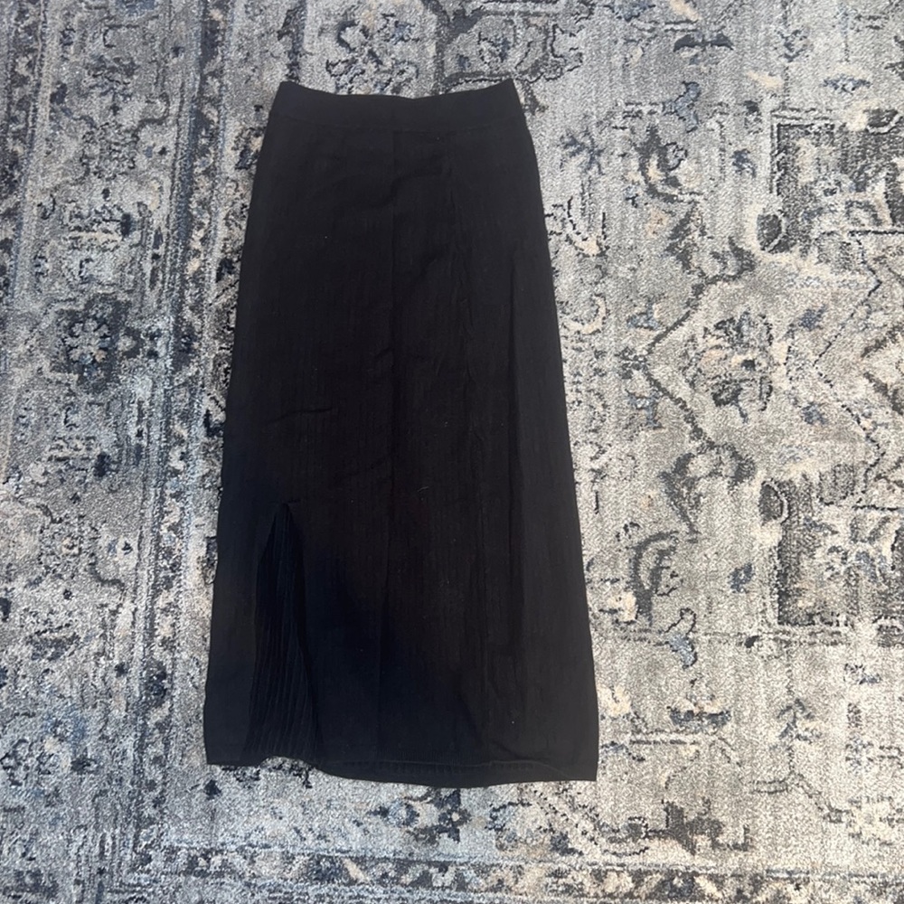 Free People Long Knit Sweater Skirt